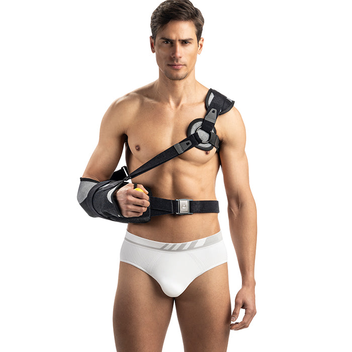 Immobilizzatore di spalla con abduzione da 10° a 15°