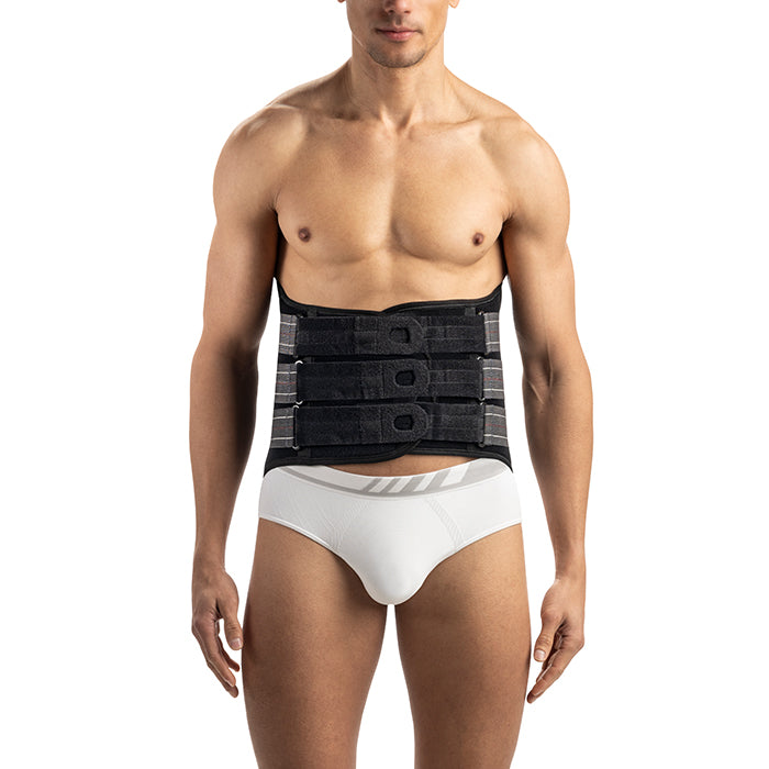 Corsetto lombo-sacrale alto con pannello termoformabile