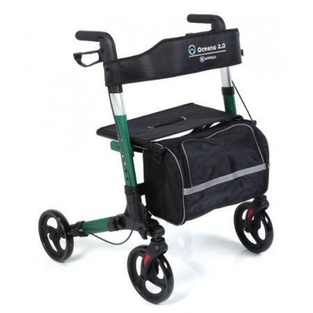 Rollator pieghevole in alluminio verniciato – 4 ruote – Moretti OCEANO 2.0