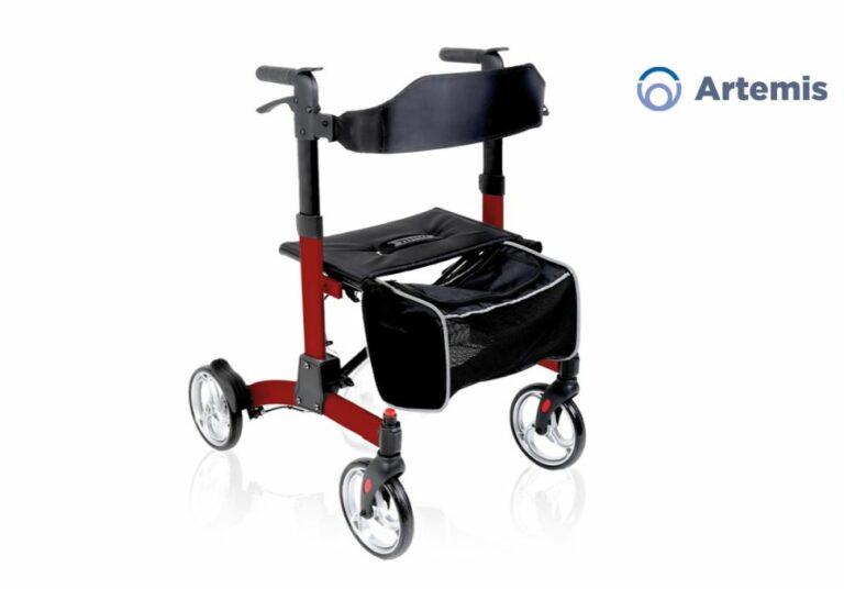 Rollator Pieghevole MORETTI RP553 ARTEMIS – Leggero, Resistente e Salvaspazio