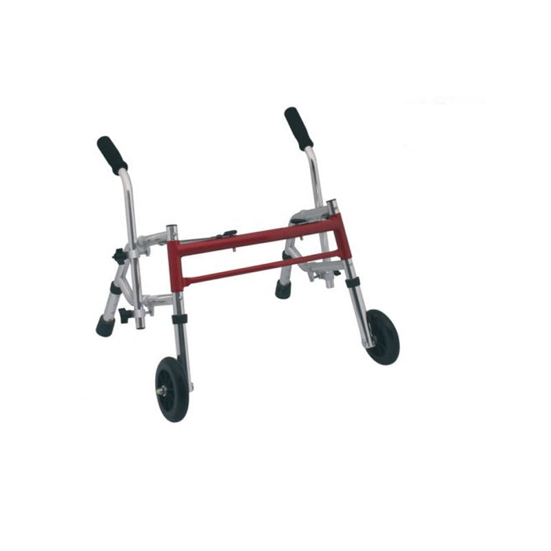 Deambulatore pieghevole in alluminio anodizzato – Bambini – 2 ruote e 2 puntali – Serie Kids
