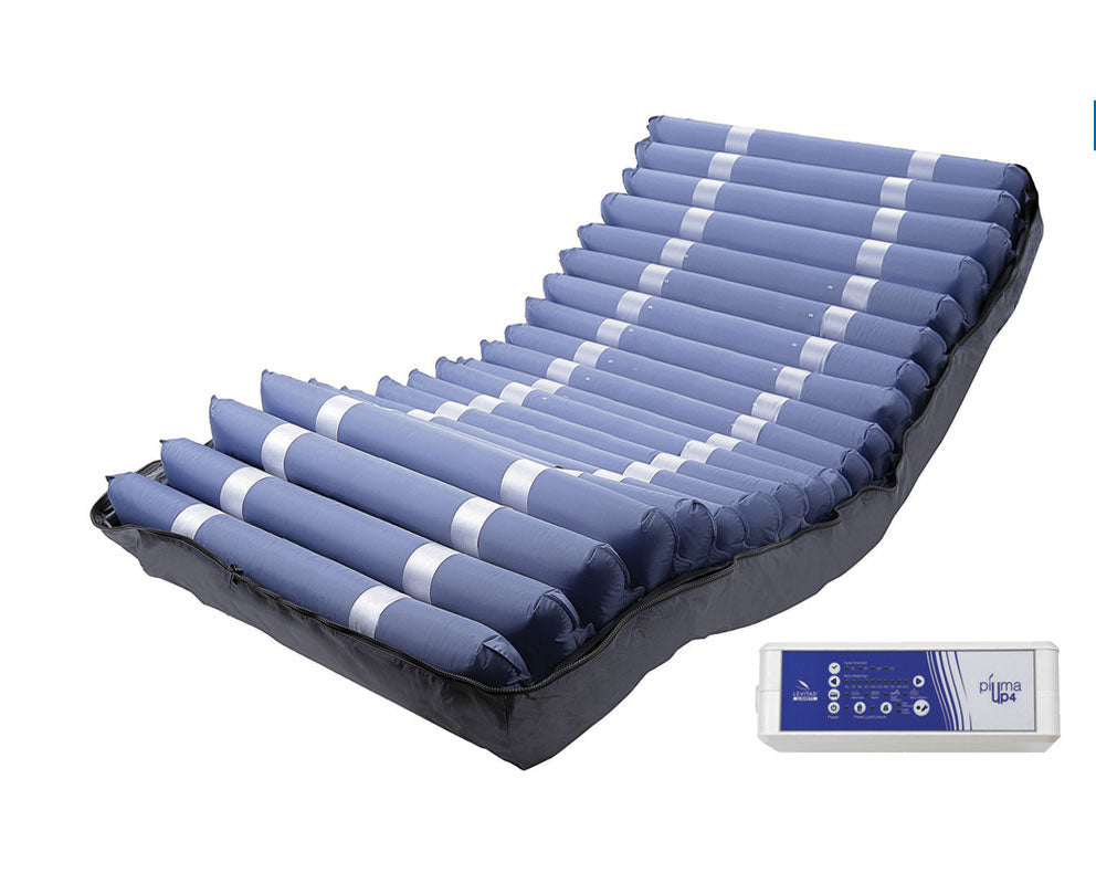Kit antidecubito a ciclo alternato Piuma UP4 – Materasso Nylon+TPU – H 20,3 cm – Larghezza 120 cm a 20 elementi intercambiabili e compressore con regolazione