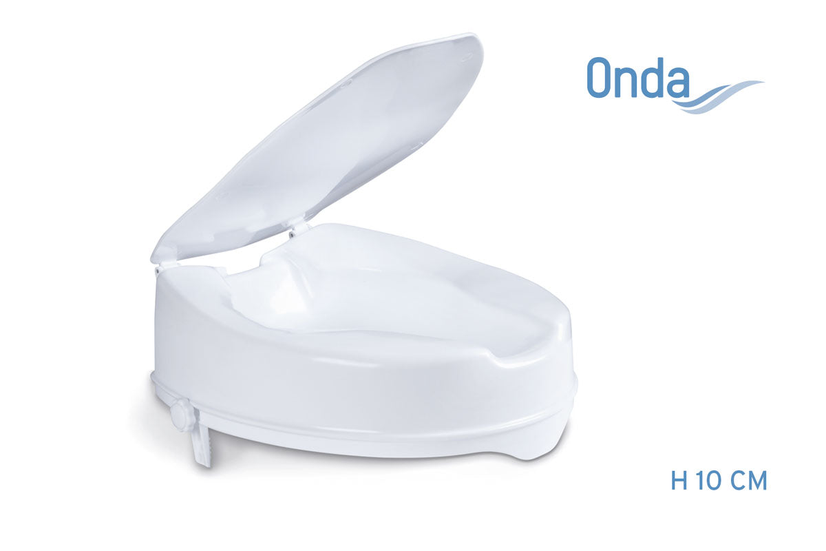 Rialzi per water 10cm con blocco laterale, con coperchio – Onda