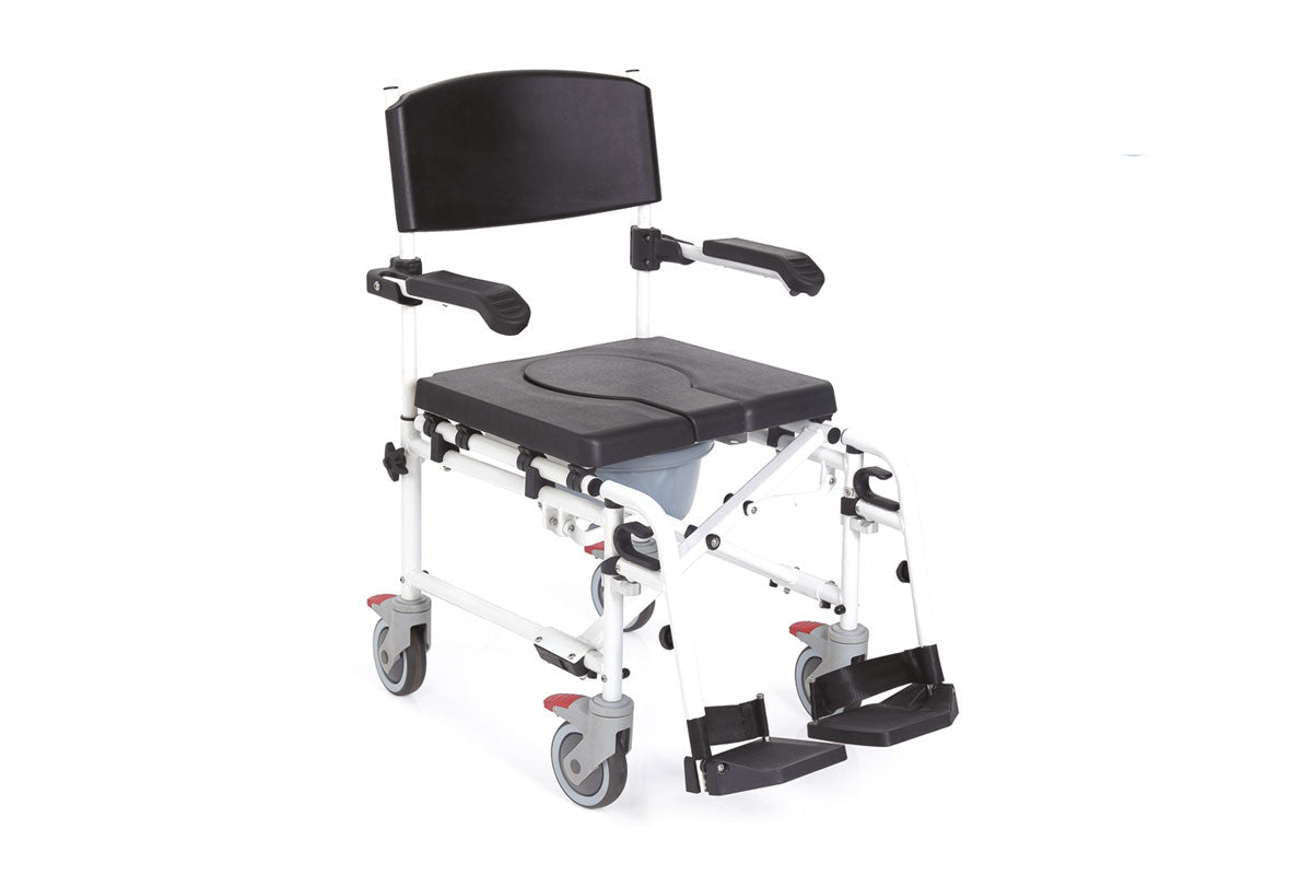 Sedia comoda pieghevole per WC e per doccia – Serie Onda