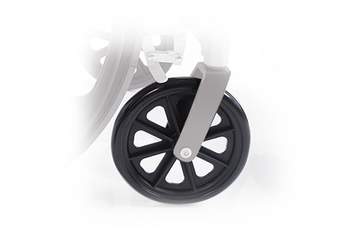 Ruota anteriore piroettante per sedia comoda