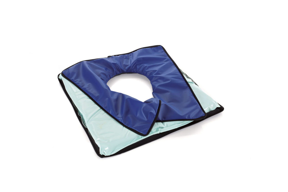 Cuscini in gel fluido di silicone con foro centrale – Fodero in Politex amovibile mediante cerniera in dotazione