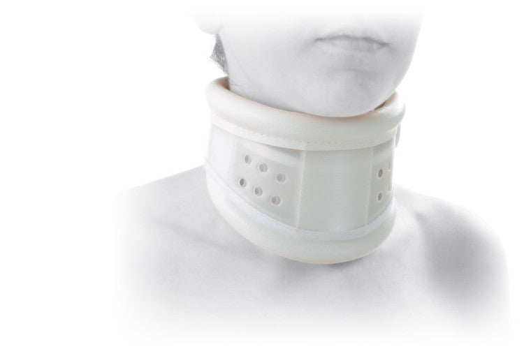 Collare cervicale rigido tipo “Schanz” in poliestere e vinile – Senza mentoniera