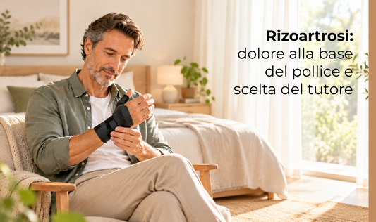 Rizoartrosi: dolore alla base del pollice e scelta del tutore