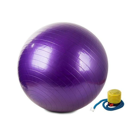 Contes palla da ginnastica da 65cm con pompa per gonfiaggio 03710 viola