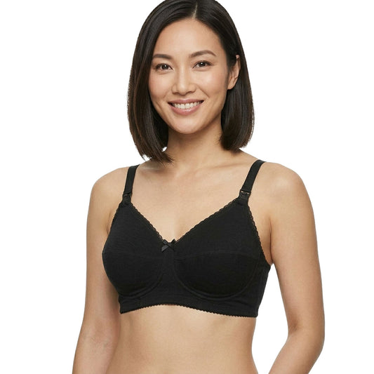 Reggiseno Allattamento Cotone Coppa B Nero