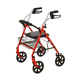 Rollator 4 ruote rosso
