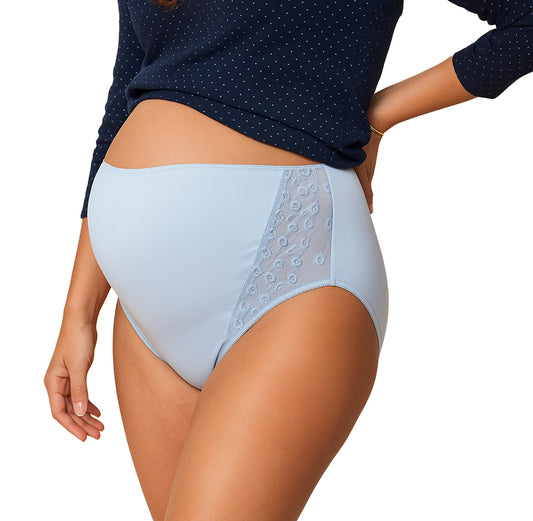 Slip Premaman Vita Alta in Tulle Ricamato