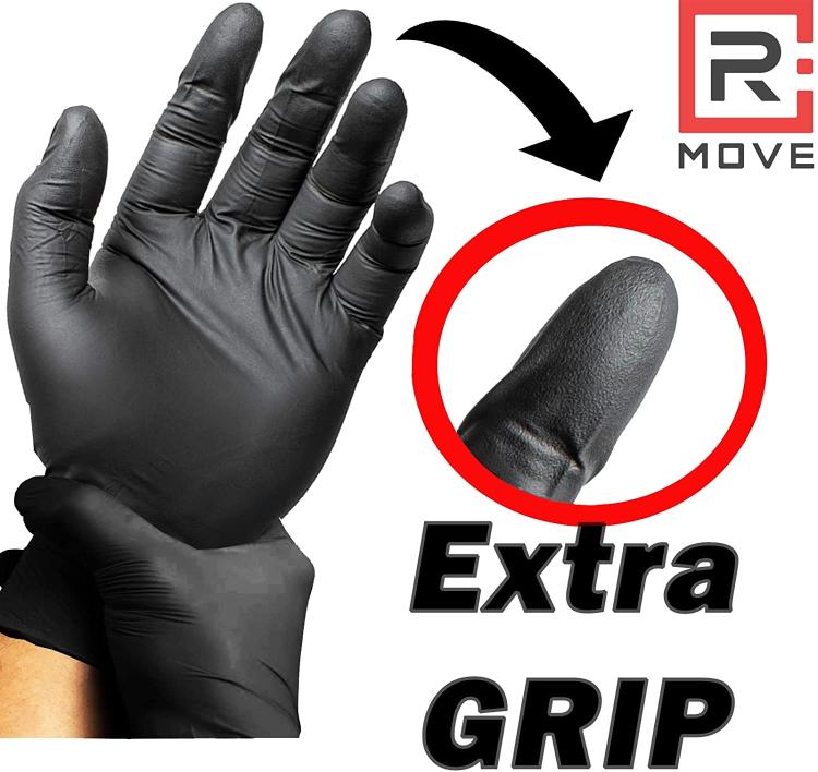 Guanti In Nitrile Monouso 100Pz Ultra Resistenti Lavoro Industria Meccanici - XL