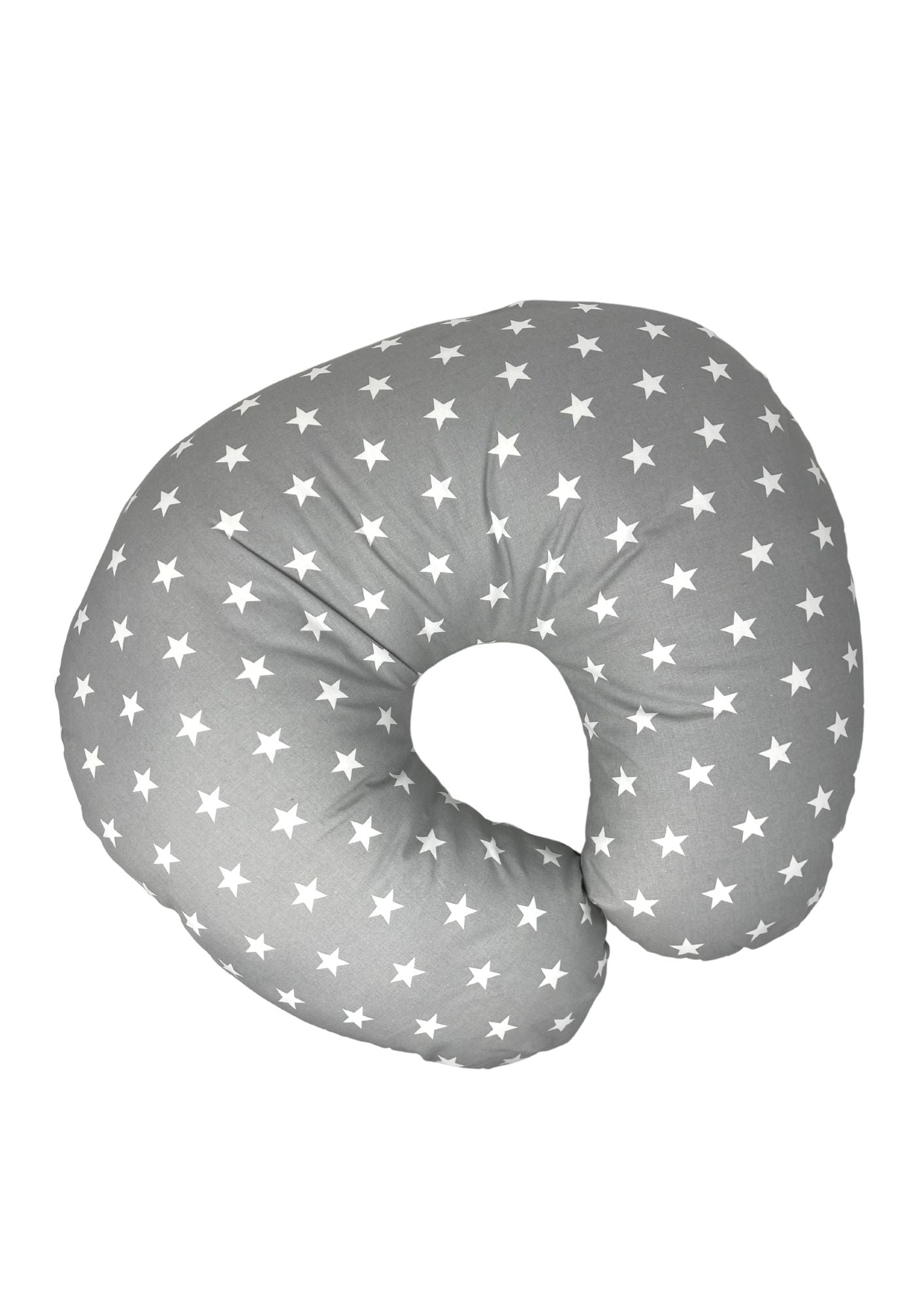 Dolci Sogni Cuscino Allattamento 100% Cotone Stampato Pois/stellina  Colori Rosa Cielo Panna Grigio