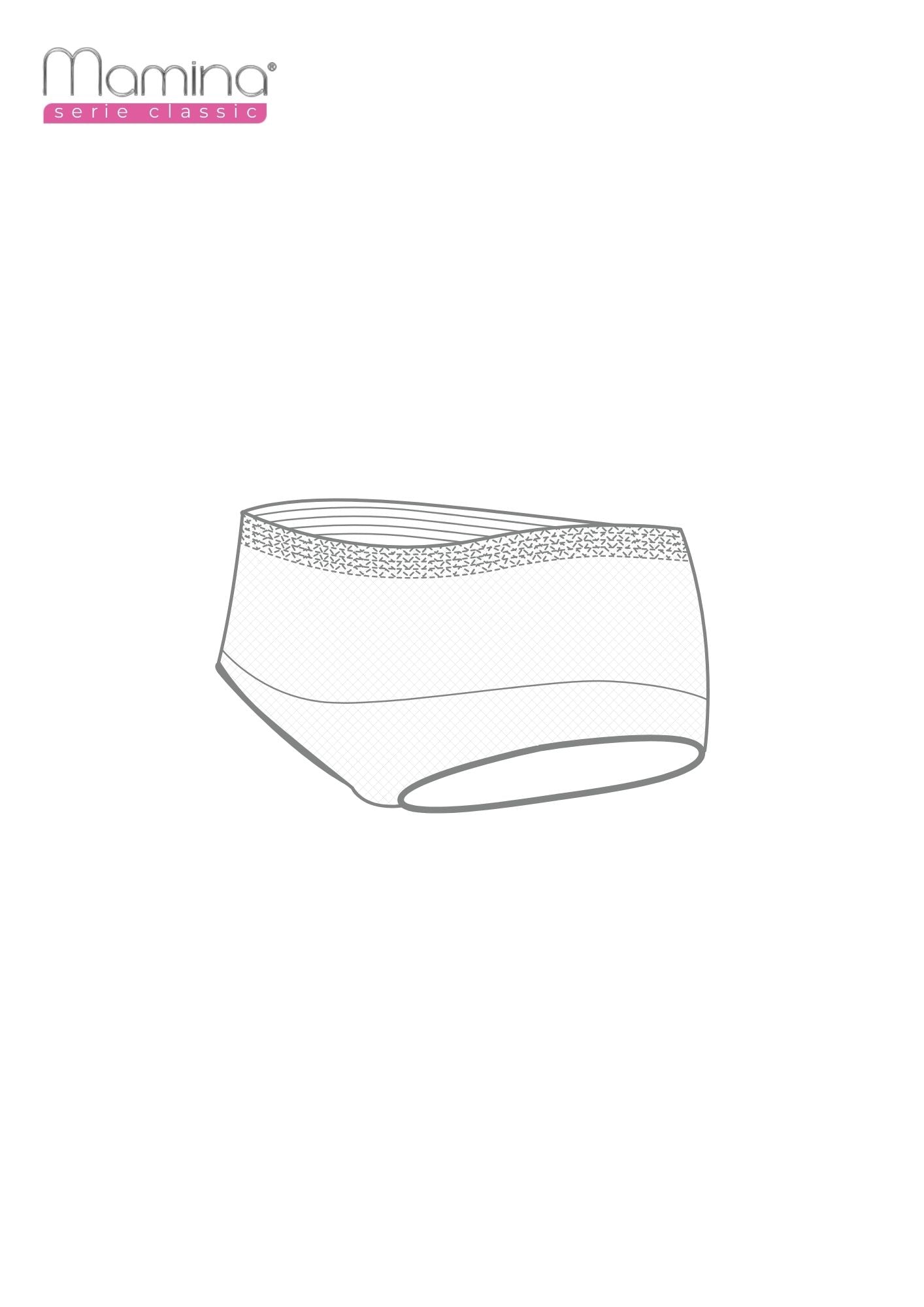 Mamina - Mutanda A Rete Elasticizzata Pacco Da 3 - Mutande Per Parto - Slip Premaman Igienici