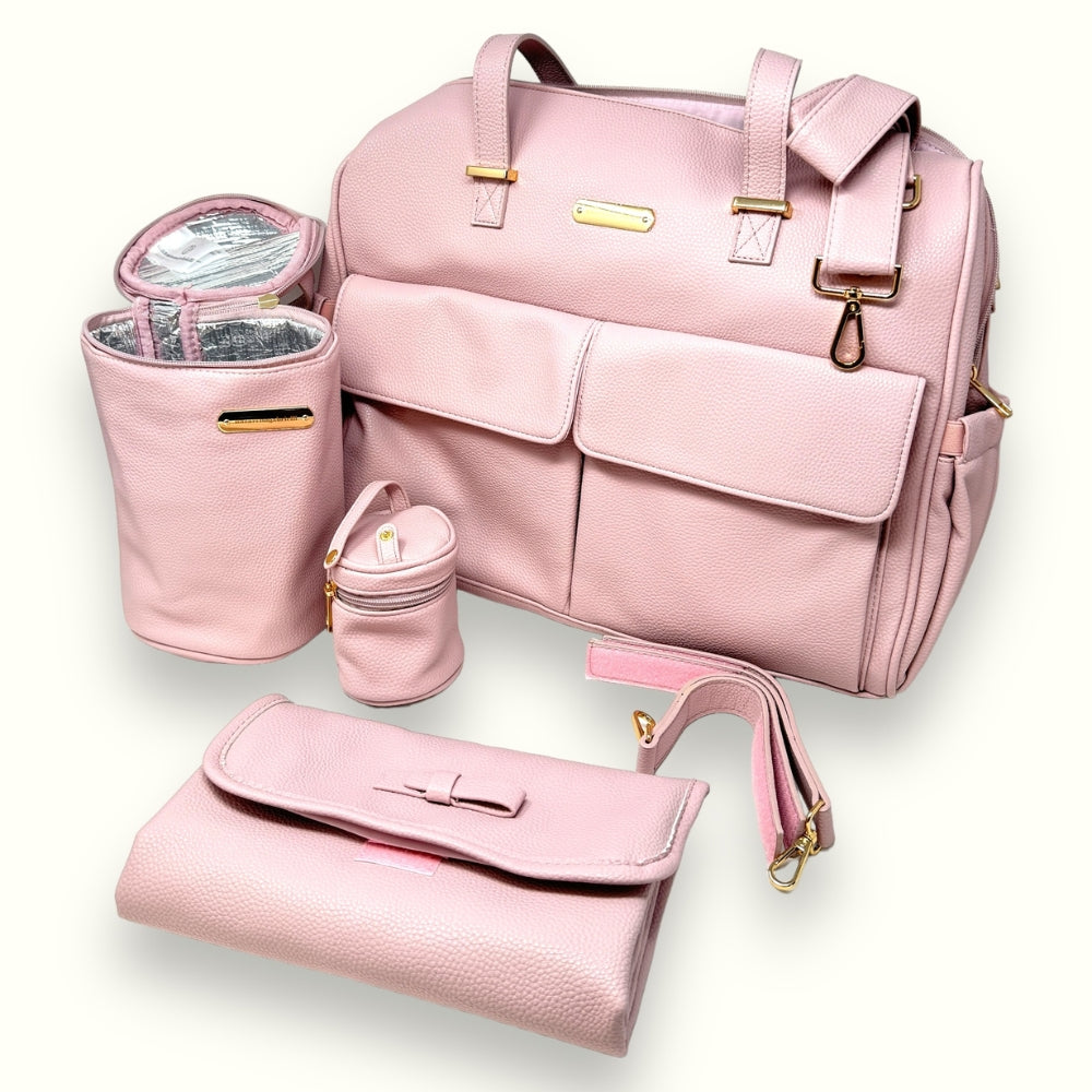 Nazareno Gabrielli - Set Borsa Nascita 7pezzi (borsa - Fasciatoio - Portabiberon - Portaciuccio - Sacchetto Ricambio - Tracolla - Ganci Per Passeggino) Art. Ng505