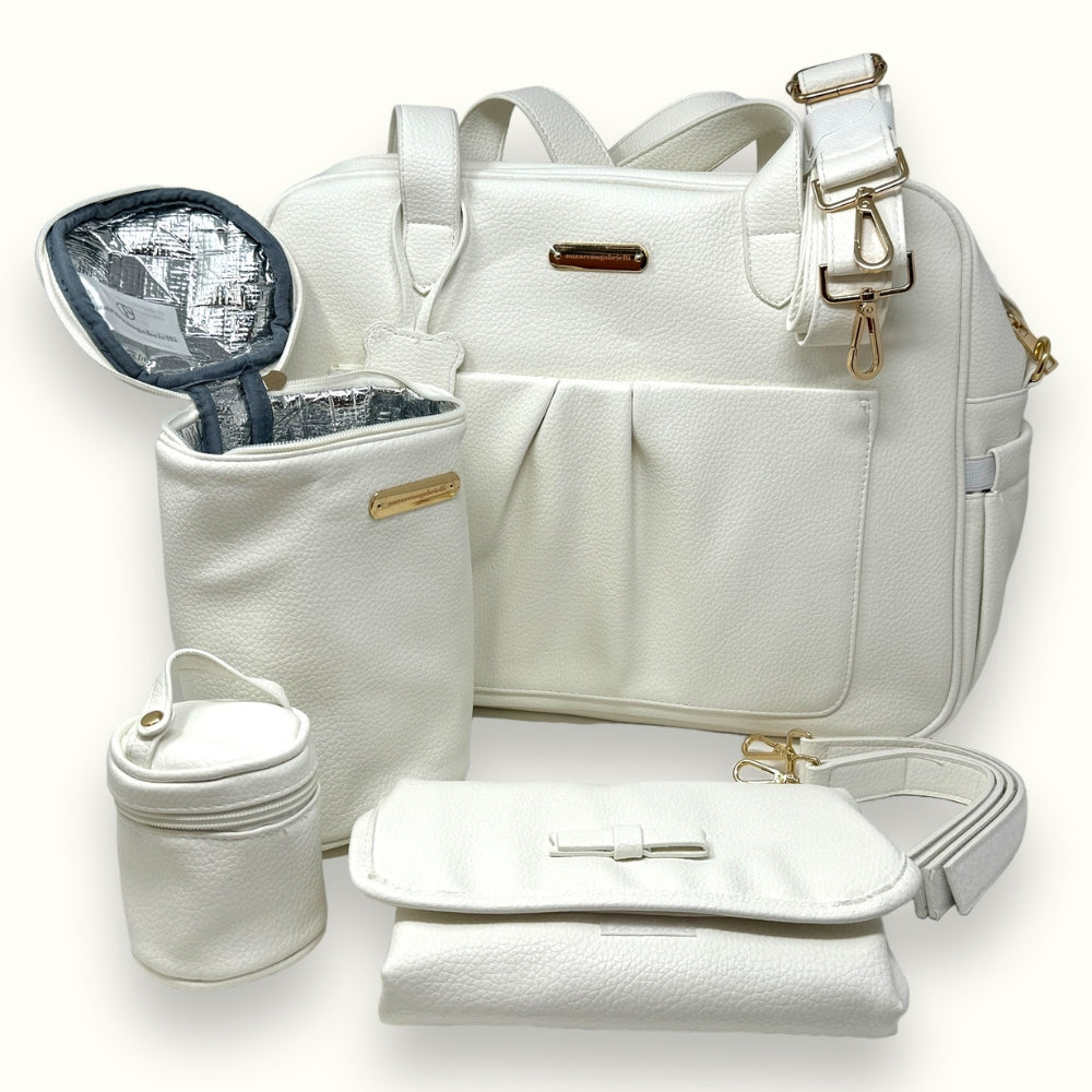 Nazareno Gabrielli - Set Borsa Nascita 7pezzi (borsa - Fasciatoio - Portabiberon - Portaciuccio - Sacchetto Ricambio - Tracolla - Ganci Per Passeggino) Art. Ng506