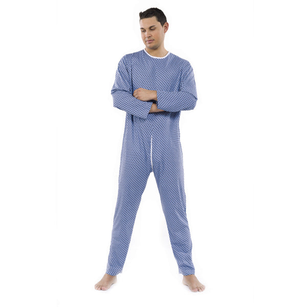 Pigiama sanitario per degenti uomo