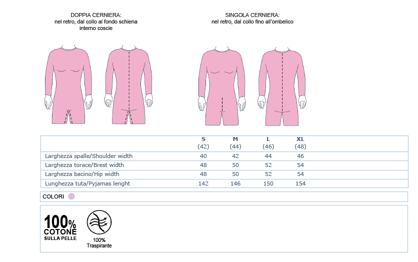 Pigiama sanitario donna