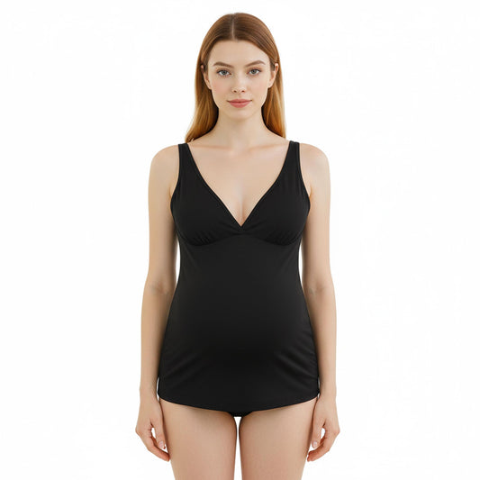 Canotta gestante ed allattamento Bamboo Nero