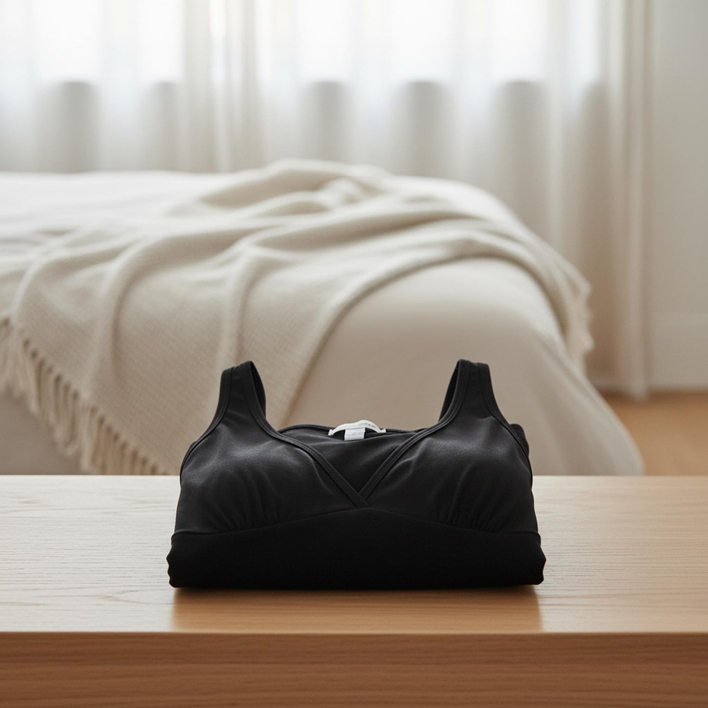 Canotta gestante ed allattamento Bamboo Nero