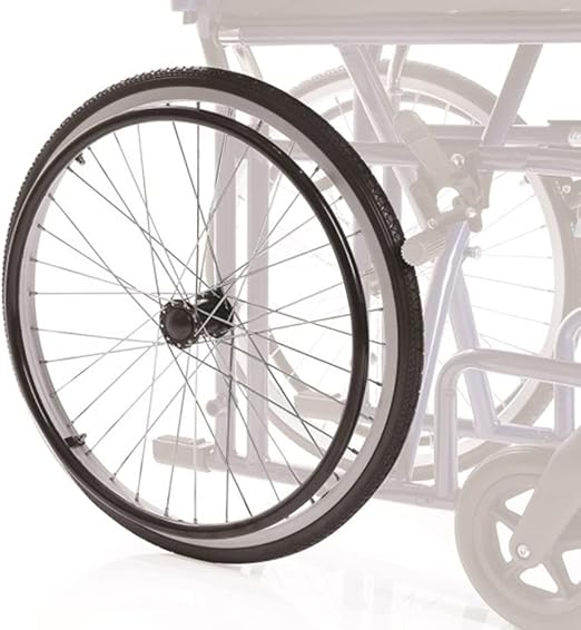 Coppia ruota posteriore in PU Ø 50 cm per carrozzina pieghevole linea SKINNY