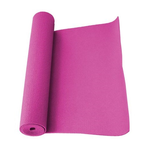 Tappetino Yoga Tappeto Aerobica Fitness Ginnastica Palestra Pilates 0.3Cm Fucsia