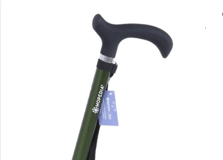 Bastone in alluminio monocromatico con manico Derby in ABS e TPR – Brio