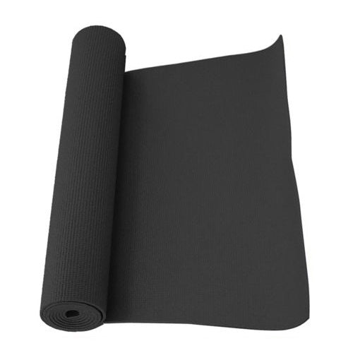 Tappetino Yoga Tappeto Aerobica Fitness Ginnastica Palestra Pilates 0.3Cm Nero
