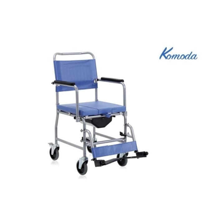 Sedia comoda in acciaio verniciato con telaio fisso