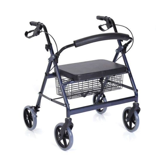 Rollator Bariatrico MORETTI RH520 – Pieghevole con Sedile, Vassoio e Cestino