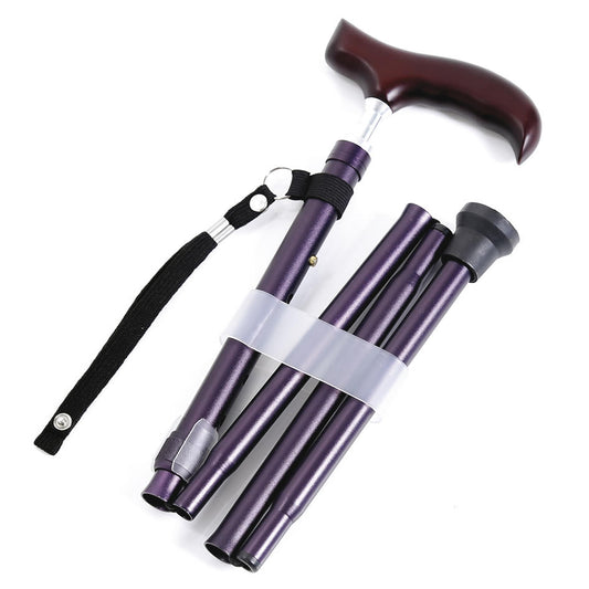 Bastone pieghevole in alluminio anodizzato con puntali antiscivolo – Regolabile in altezza – Donna – Brio