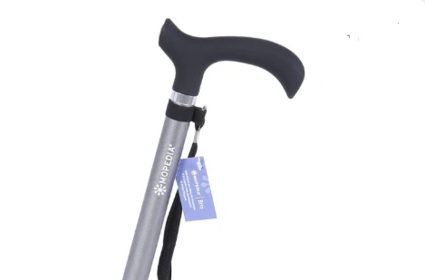 Bastone in alluminio monocromatico con manico Derby in ABS e TPR – Brio