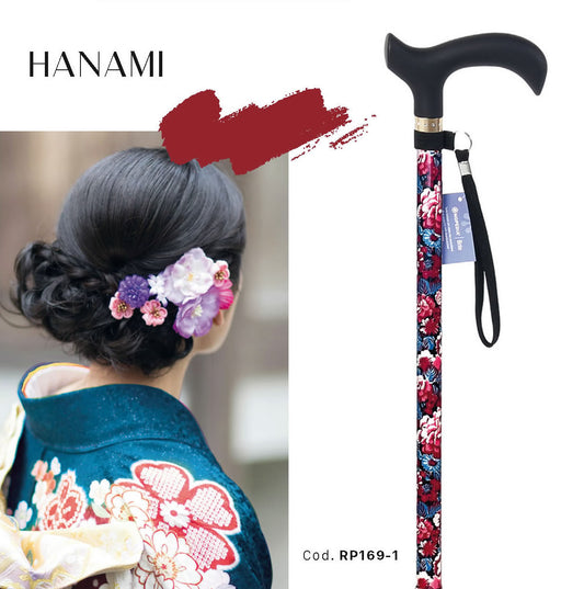 Bastone in alluminio fantasia con manico Derby in ABS e TPR – Brio