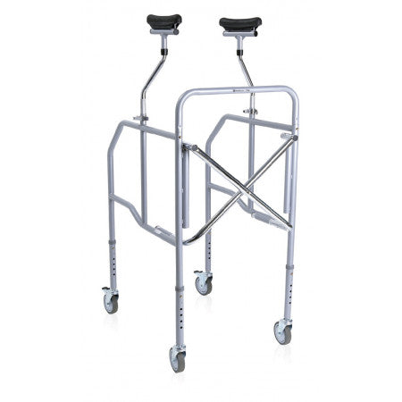 Deambulatore in acciaio verniciato – Pieghevole con appoggio sottoascellare – Gambe regolabili in altezza 0÷12,5 cm – Serie Click