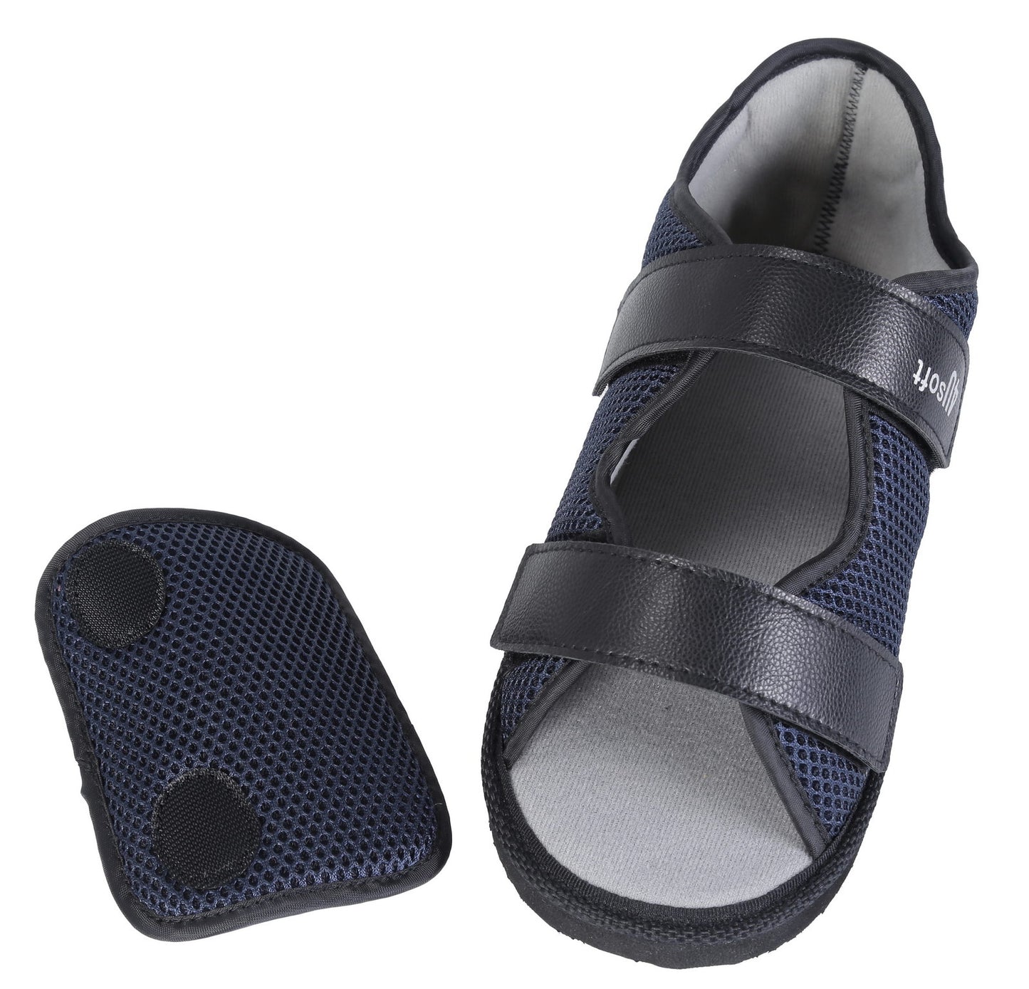 Calzature post operatorie – Punta aperta suola rigida