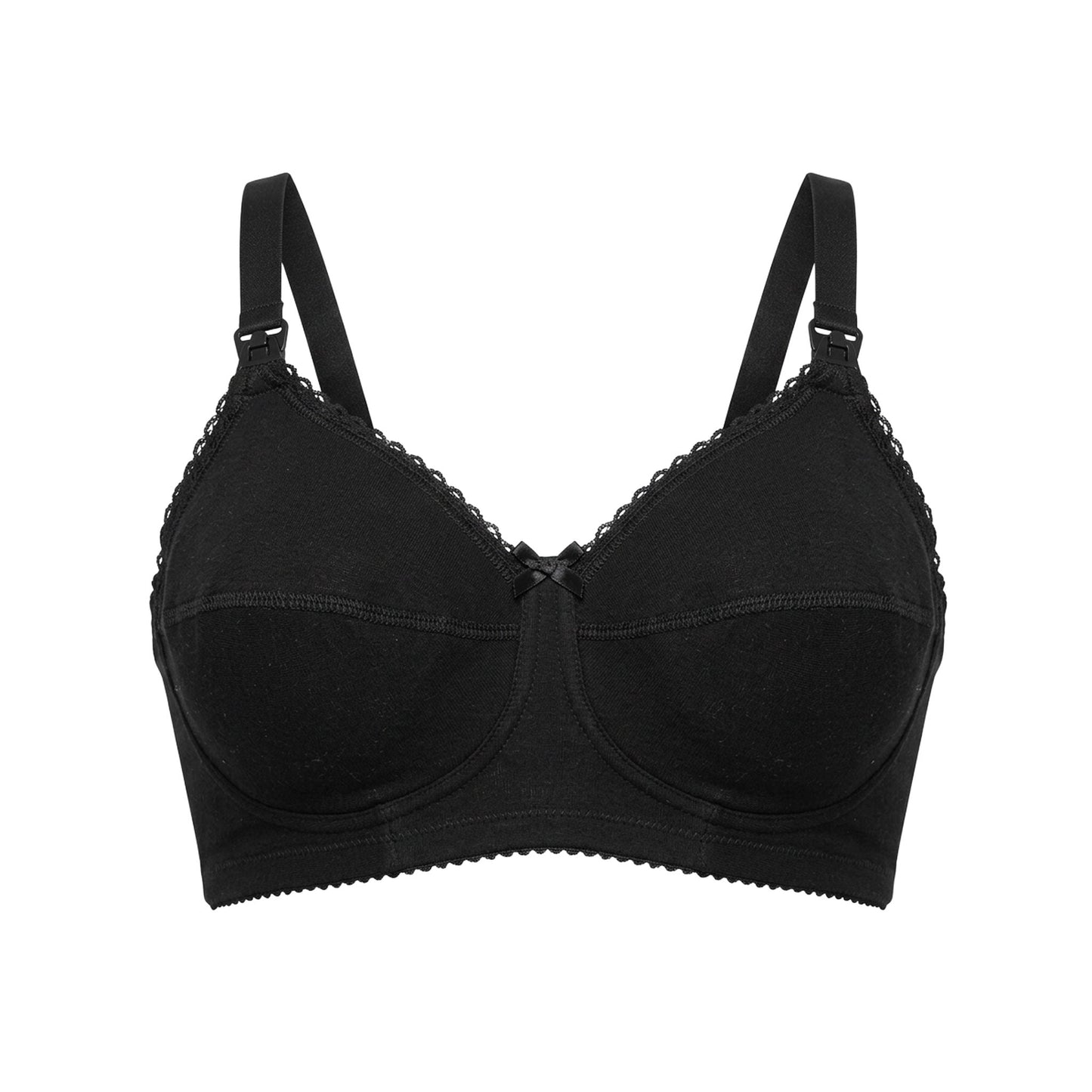 Reggiseno Allattamento Cotone Coppa C Nero