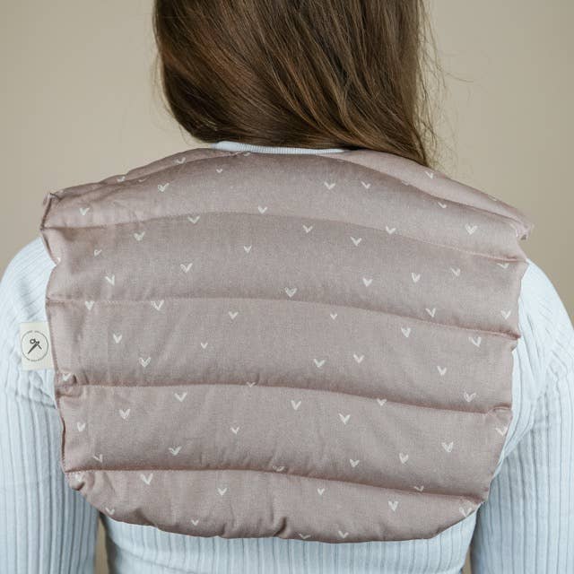 Cuscino termico riempito con farro per il collo cuscino di farro rosa