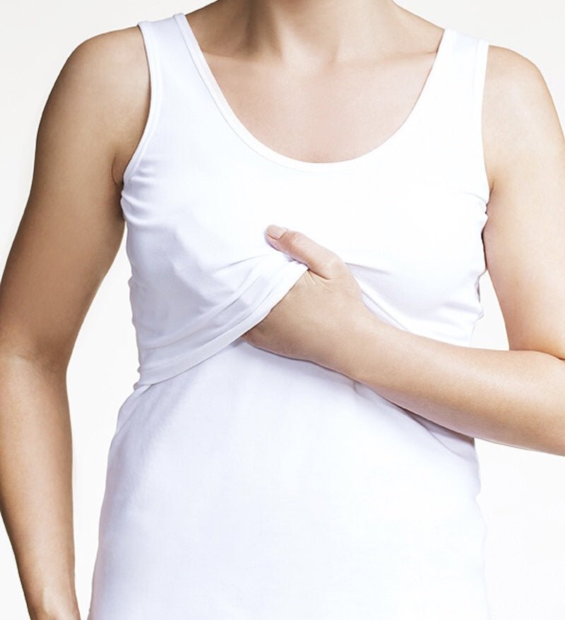 Canotta premaman ed allattamento Bianco