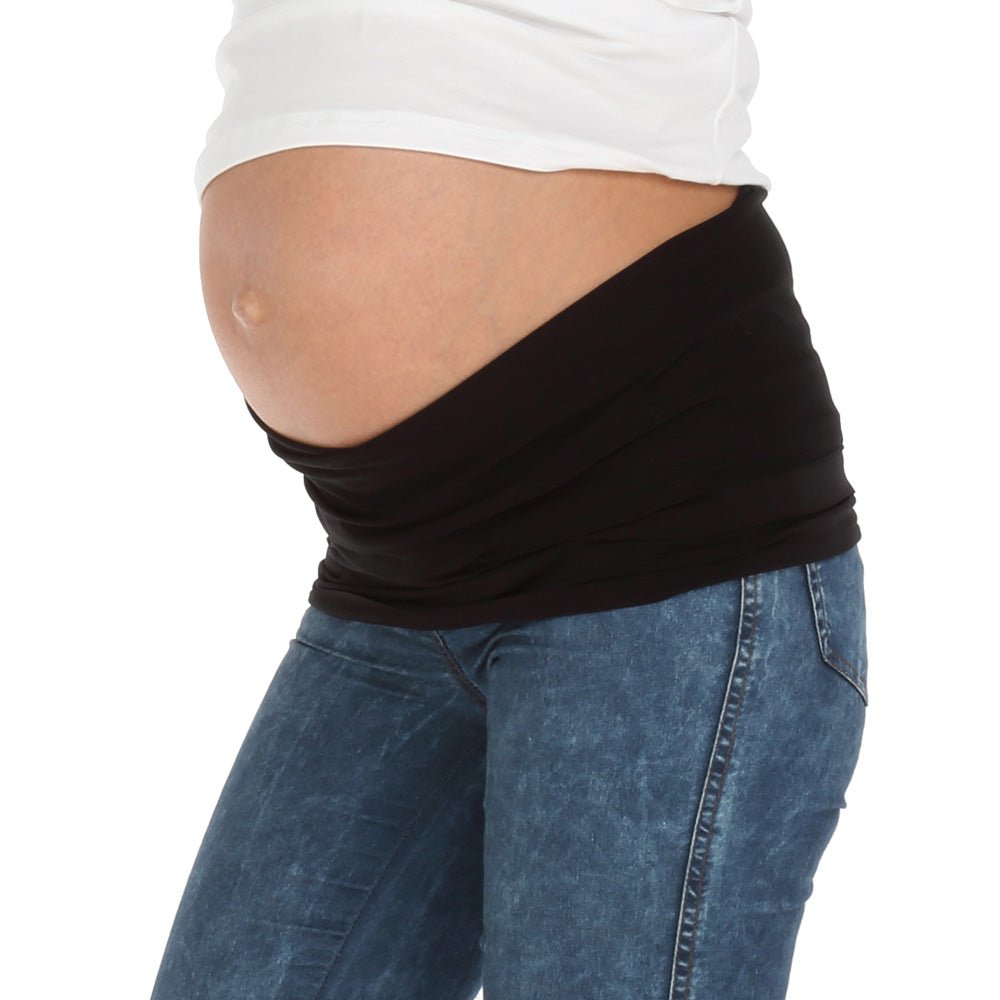 Fascia pancia gravidanza fibra Tencel™ Nero