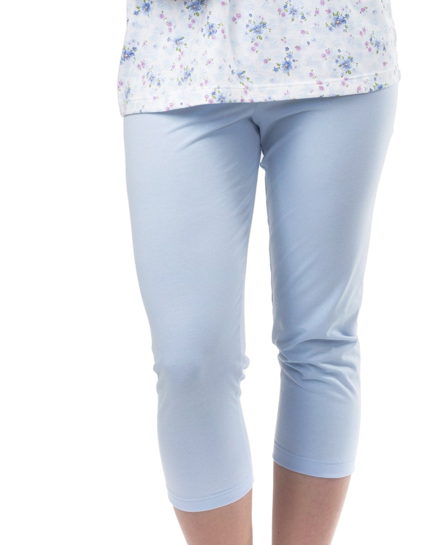 Pigiama allattamento con tunika aperta davanti Azzurro