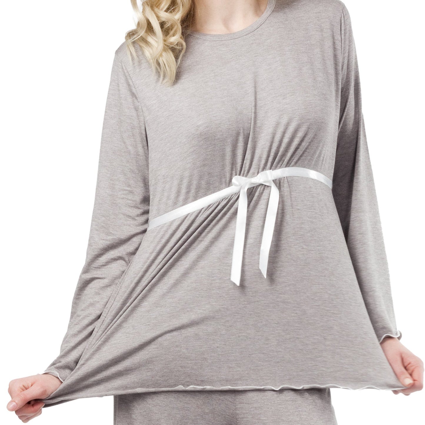 Pigiama due pezzi gravidanza Grigio