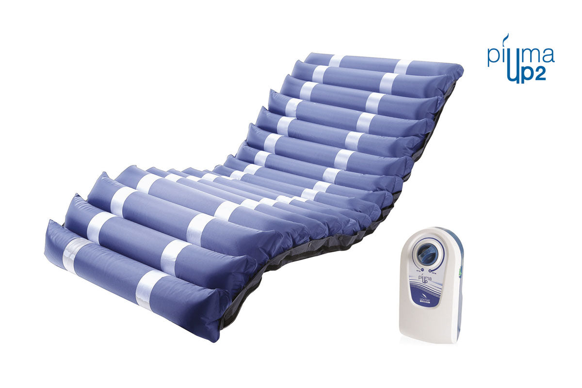 Kit antidecubito a ciclo alternato Piuma UP2 – Materasso Nylon+PVC – H 13 cm a 17 elementi intercambiabili e compressore con regolazione