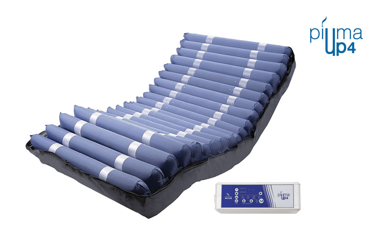 Kit antidecubito a ciclo alternato Piuma UP4 – Materasso Nylon+TPU – H 20,3 cm – Larghezza 120 cm a 20 elementi intercambiabili e compressore con regolazione
