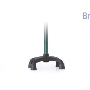 Bastone in alluminio anodizzato colorato, puntale con base a quadripode – Brio