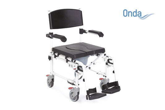 Sedia comoda pieghevole per WC e per doccia – Serie Onda