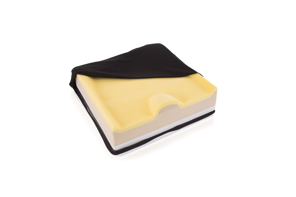 Cuscino anatomico composito con base rigida – Fodero amovibile mediante cerniera in dotazione