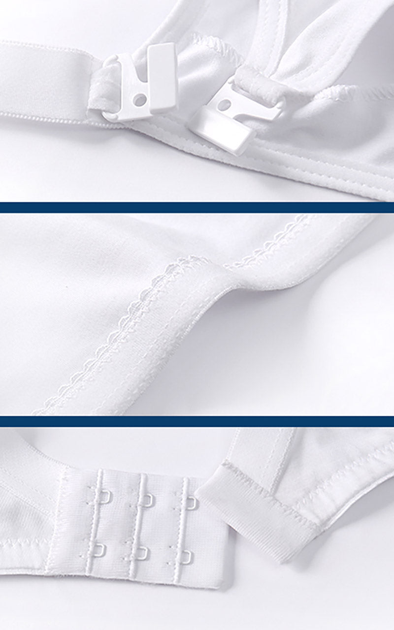 Reggiseno Allattamento Cotone Preformato Coppa C Bianco