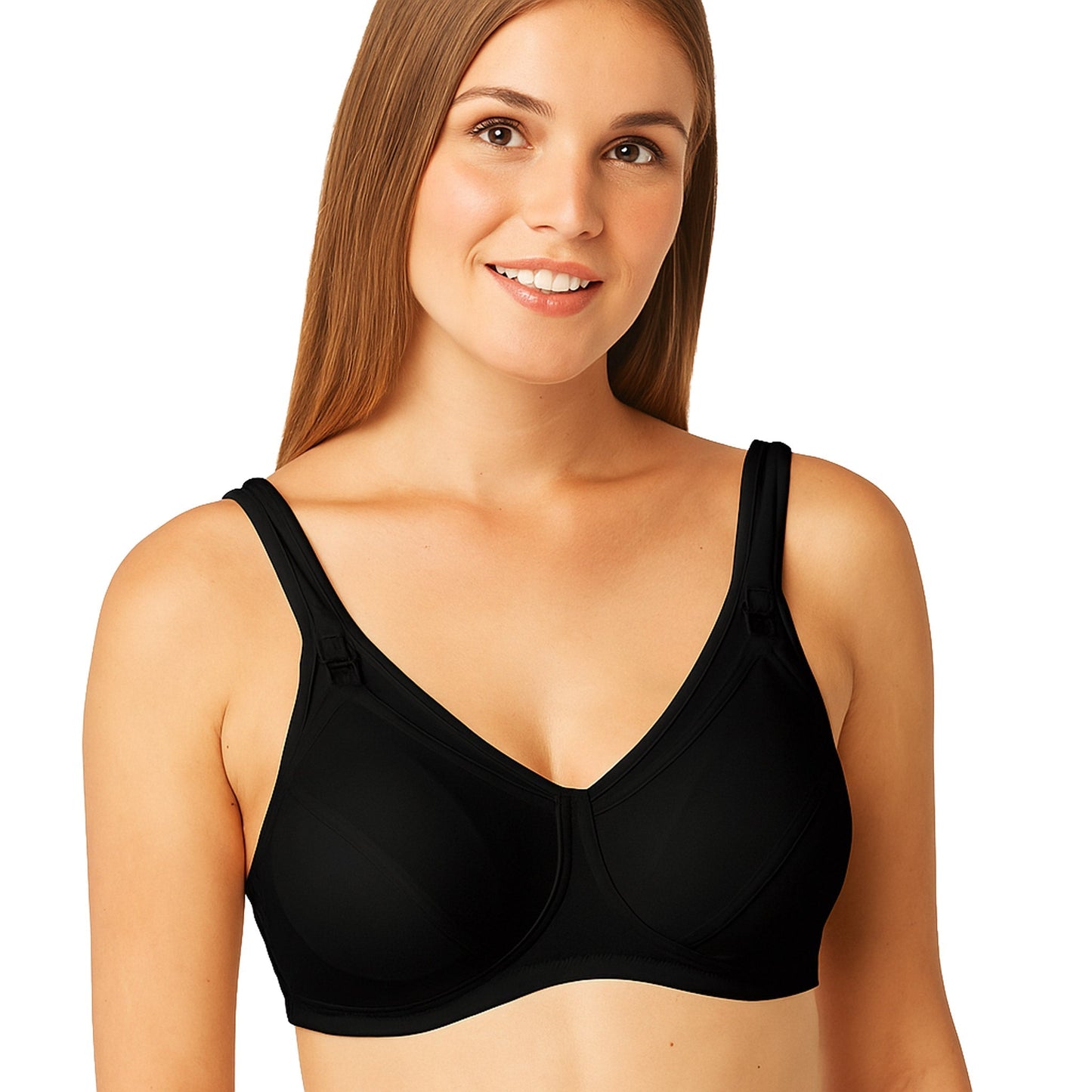 Reggiseno Allattamento Fibra Cava Coppa C Nero