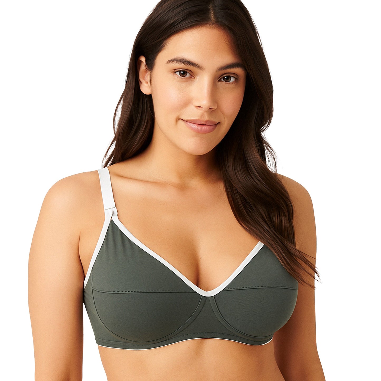 Reggiseno Allattamento Supporto Extra Coppa C Verde Felce